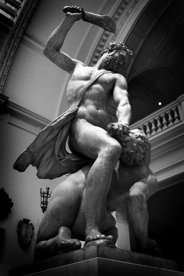 Samson Slaying a Philistine, by Giambologna