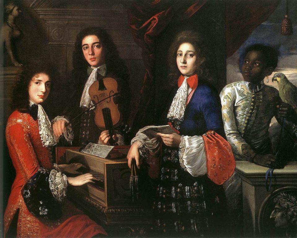 Anton Domenico Gabbiani Portrait of Three Musicians of the Medici Court